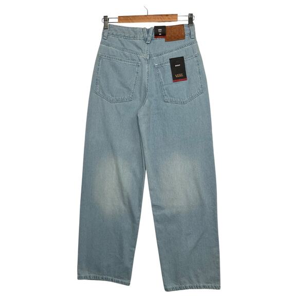 Vans Baggy Jeans Womens 26 Blue Light Wash Sirelle High Rise Hippie Skater Boho - Picture 2 of 15